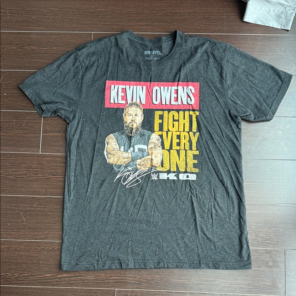 WWE Kevin Owens Charcoal Graphic Tee